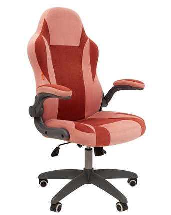 Компьютерное кресло CHAIRMAN Game 55 цвет TW розовый/бордо в Шахтах - изображение
