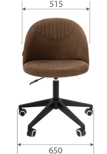 Кресло компьютерное CHAIRMAN HOME 119, коричневое в Шахтах - изображение 3