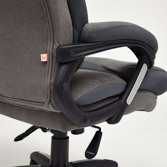 Кресло компьютерное DUKE флок/ткань, серый/серый, 29/TW-12 арт.14039 в Шахтах - изображение 19
