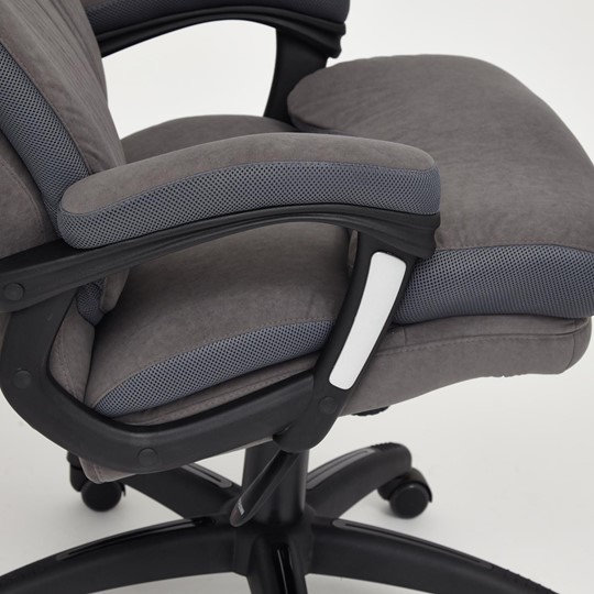 Кресло компьютерное DUKE флок/ткань, серый/серый, 29/TW-12 арт.14039 в Шахтах - изображение 9