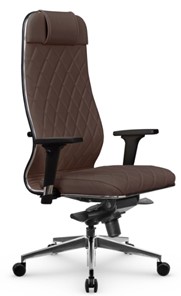 Кресло офисное Мetta L 1m 40M/2D Infinity Easy Clean (MPES) мультиблок, нижняя часть 17839 темно-коричневый в Шахтах