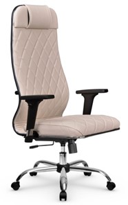 Кресло офисное Мetta L 1m 40M/2D Infinity Easy Clean (MPES) топган, нижняя часть 17833 светло-бежевый в Каменск-Шахтинском