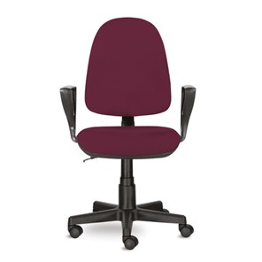 Офисное кресло Brabix Prestige Ergo MG-311 (регулируемая эргономичная спинка, ткань, бордовое) 532422 в Шахтах - предосмотр