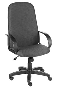 Кресло офисное ДамОфис Амбасадор JP15/1 серый ромбик в Шахтах