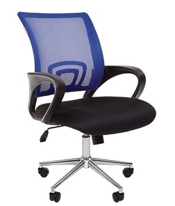 Кресло офисное CHAIRMAN 696 CHROME Сетка TW-05 (синий) в Шахтах