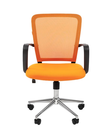 Компьютерное кресло CHAIRMAN 698 CHROME new Сетка TW-66 (оранжевый) в Шахтах - изображение 2