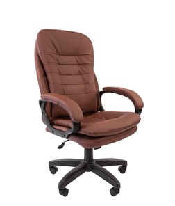 Офисное кресло CHAIRMAN 795 LT, экокожа, цвет коричневый в Батайске