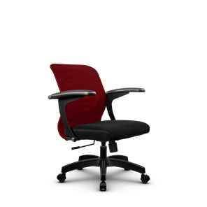 Компьютерное кресло SU-M-4/подл.160/осн.001, Бордовый/Черный в Шахтах