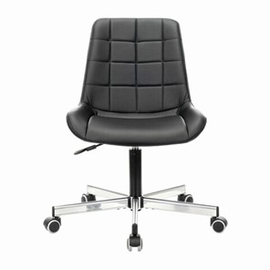 Офисное кресло Brabix Deco MG-316 (без подлокотников, пятилучие серебристое, экокожа, черное) 532080 в Шахтах