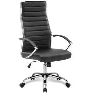 Компьютерное кресло Brabix Style EX-528 (экокожа, хром, черное) 531947 в Шахтах