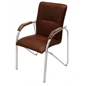 Офисный стул Самба СРП-036 Люкс светло-коричневый/орех в Шахтах