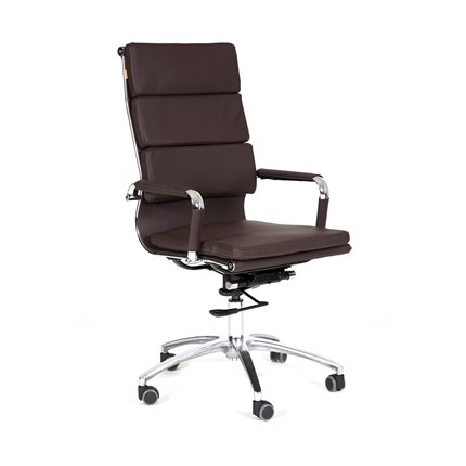 Кресло CHAIRMAN 750 экокожа коричневая в Шахтах - изображение