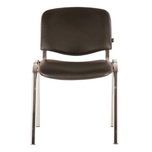 Офисный стул Brabix Iso CF-001 (хромированный каркас, кожзам черный) 531424 в Шахтах