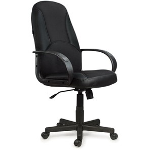 Компьютерное кресло BRABIX "City EX-512", кожзаменитель черный, ткань черная, TW, 531407 в Шахтах