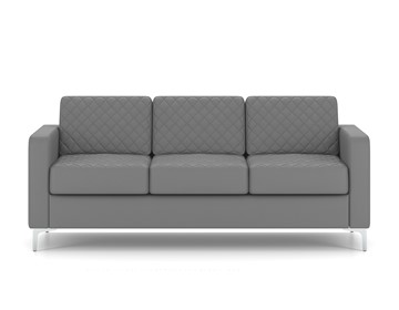 Прямой диван Актив трехместный, серый в Шахтах