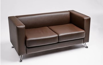 Комплект мебели Альбиони коричневый кожзам  диван 2Д + кресло в Шахтах - предосмотр 2
