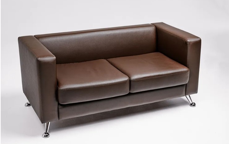Комплект мебели Альбиони коричневый кожзам  диван 2Д + кресло в Шахтах - изображение 2