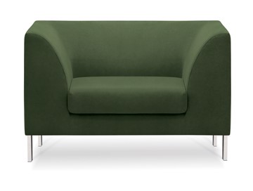 Офисное мягкое кресло Сиеста, ткань Сахара / зеленая С39 в Ростове-на-Дону