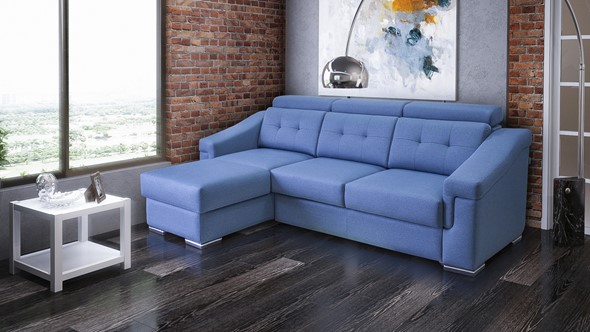 Угловой диван Матрица 27 ТТ с оттоманкой в Шахтах - изображение