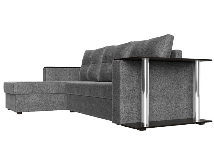 Угловой раскладной диван Атланта Лайт, Серый (рогожка) в Шахтах - изображение 2