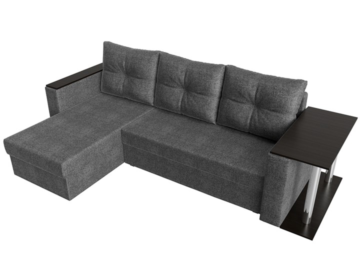 Угловой раскладной диван Атланта Лайт, Серый (рогожка) в Шахтах - изображение 3