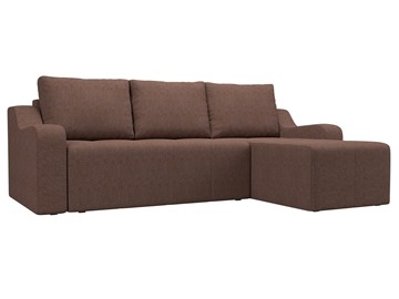 Угловой диван для гостиной Элида, Коричневый (рогожка) в Шахтах