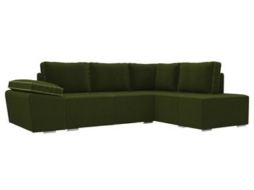Угловой раскладной диван Хавьер, Зеленый (микровельвет) в Шахтах