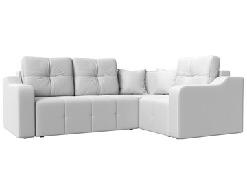 Угловой диван для гостиной Кембридж, Белый (экокожа) в Шахтах
