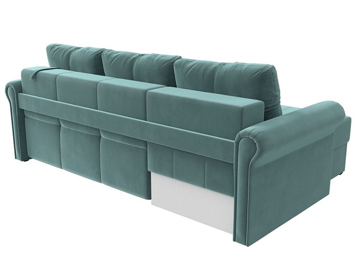 Угловой раскладной диван Леон боннель, Бирюзовый (Велюр) в Шахтах - изображение 5
