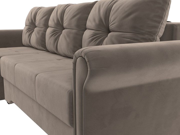 Угловой диван Леон боннель, Коричневый (Велюр) в Шахтах - изображение 7