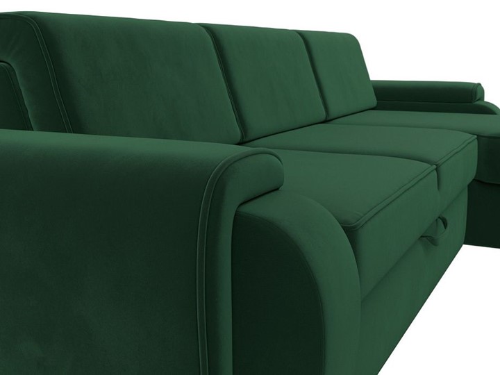 Угловой диван Лига-025, Зеленый (Велюр) в Шахтах - изображение 6