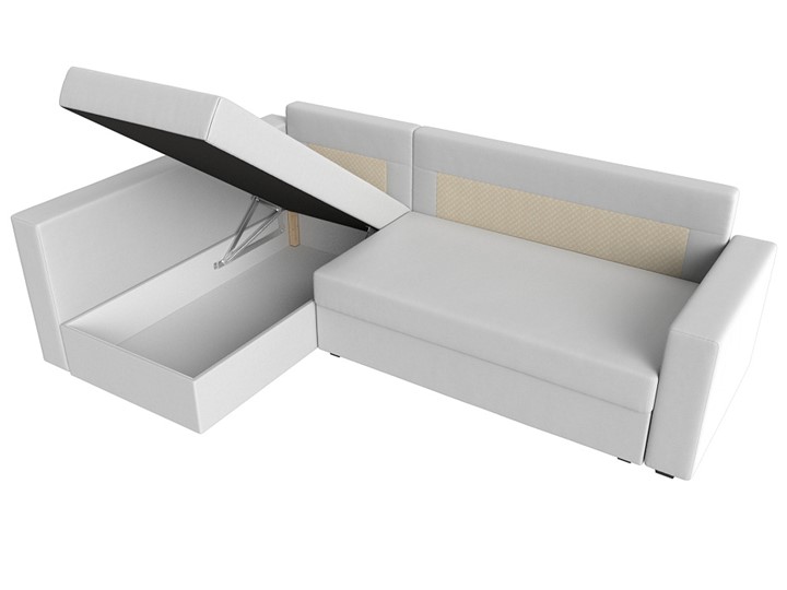 Угловой диван Мансберг, Белый (Экокожа) в Шахтах - изображение 3