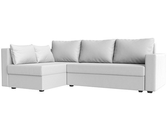 Угловой диван Мансберг, Белый (Экокожа) в Батайске - изображение