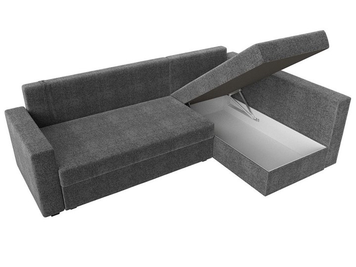 Угловой раскладной диван Мансберг, Серый (Рогожка) в Шахтах - изображение 3