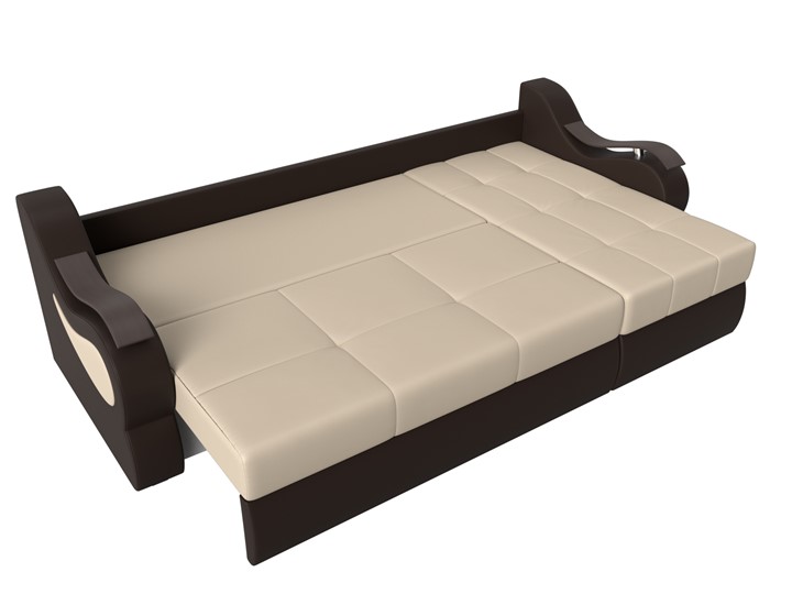 Угловой диван Меркурий, Бежевый/коричневый (экокожа) в Шахтах - изображение 5