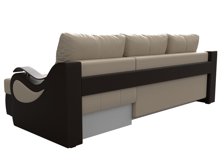 Угловой диван Меркурий, Бежевый/коричневый (экокожа) в Шахтах - изображение 7