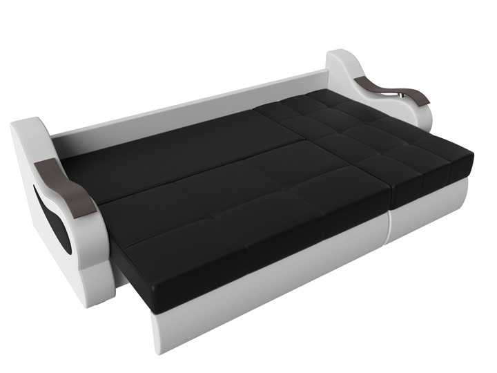 Угловой диван Меркурий, Черный/белый (экокожа) в Шахтах - изображение 5