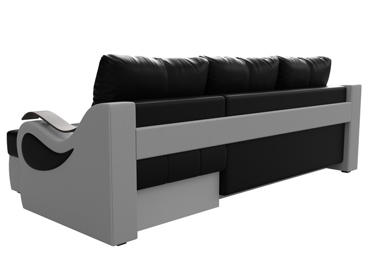 Угловой диван Меркурий, Черный/белый (экокожа) в Шахтах - изображение 7
