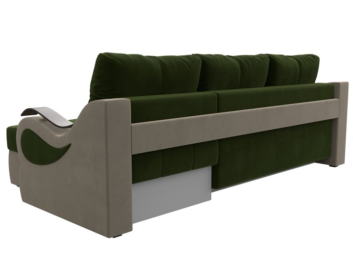 Угловой диван Меркурий, Зеленый/бежевый (вельвет) в Шахтах - изображение 7