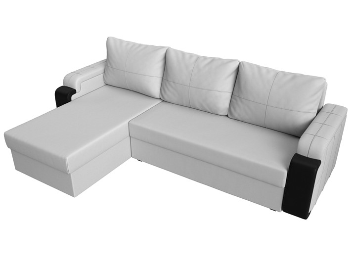 Угловой диван Николь лайт, Белый/Черный (экокожа) в Шахтах - изображение 4