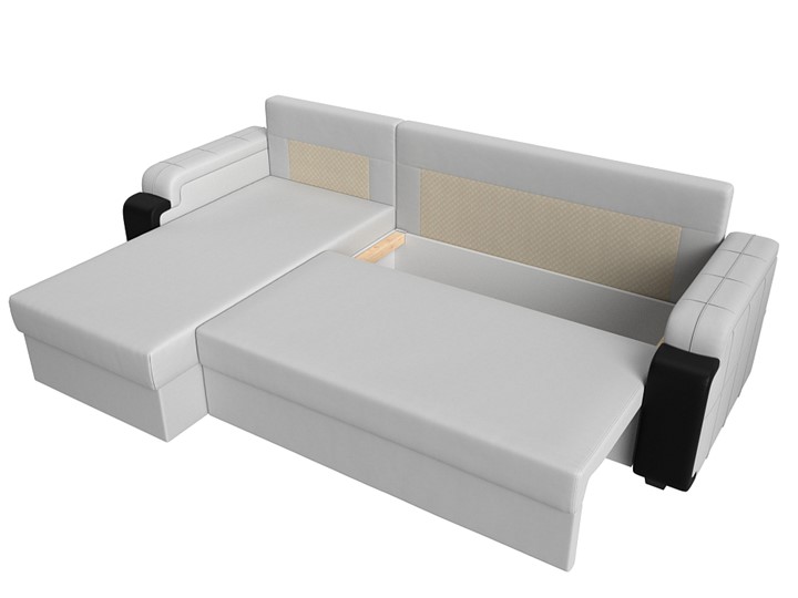 Угловой диван Николь лайт, Белый/Черный (экокожа) в Шахтах - изображение 5