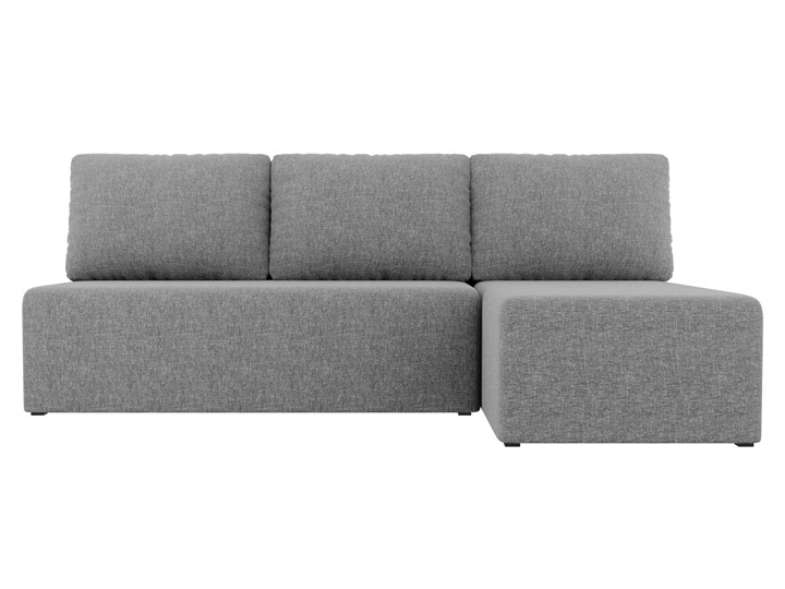 Угловой диван с оттоманкой Поло, Серый (рогожка) в Шахтах - изображение 1