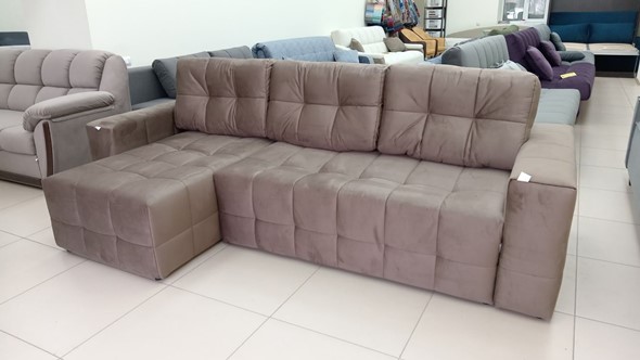 Угловой диван с оттоманкой Реал ДУ Graund 03 велюр в Таганроге - изображение