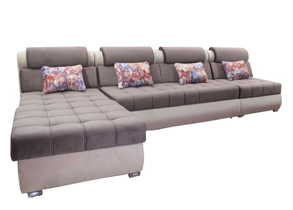 Угловой диван Tehas 414 (Серый) в Шахтах - изображение