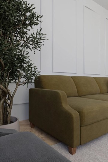 Угловой диван Валенсия Ретро с оттоманкой в Шахтах - изображение 5