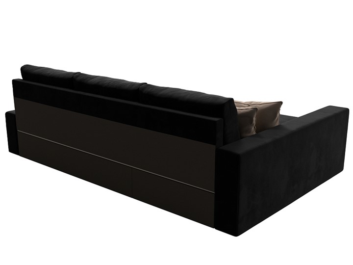 Угловой диван Версаль, Черный/Бежевый (велюр) в Шахтах - изображение 7