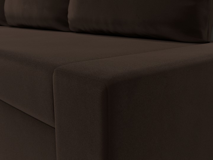Угловой раскладной диван Версаль, Коричневый/Бежевый (микровельвет) в Шахтах - изображение 3