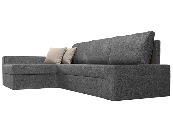 Угловой раскладной диван Версаль, Серый/Бежевый (рогожка) в Шахтах - изображение 2