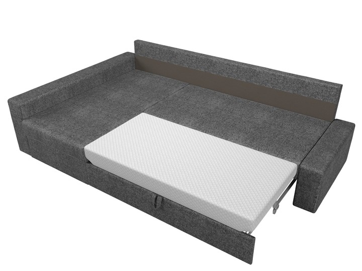 Угловой раскладной диван Версаль, Серый/Бежевый (рогожка) в Шахтах - изображение 6