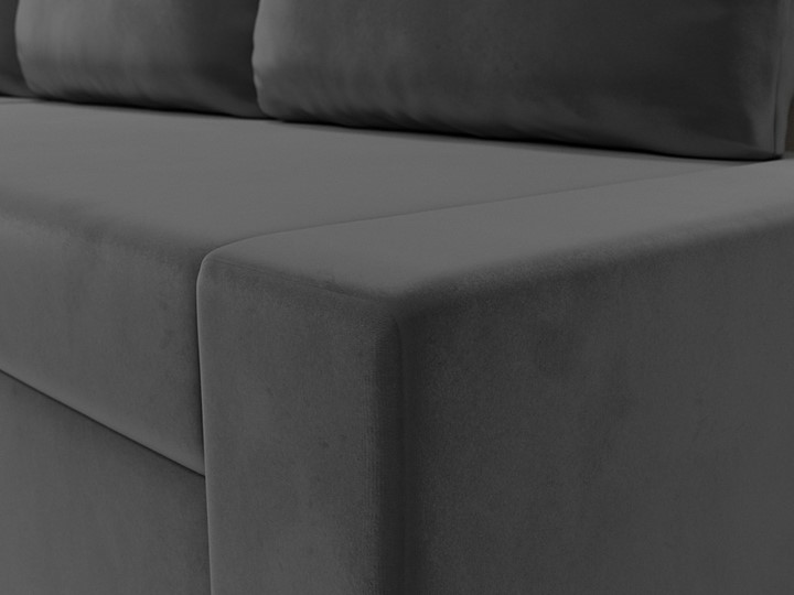 Угловой раскладной диван Версаль, Серый/Бежевый (велюр) в Шахтах - изображение 3